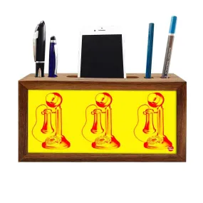 Wood office organizer Pen Mobile Stand - Phone Home