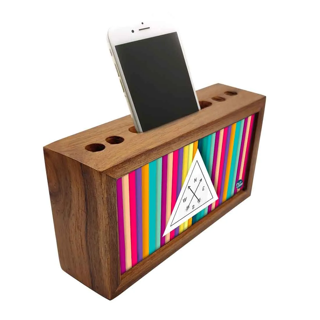 Wooden office desk organizer - News