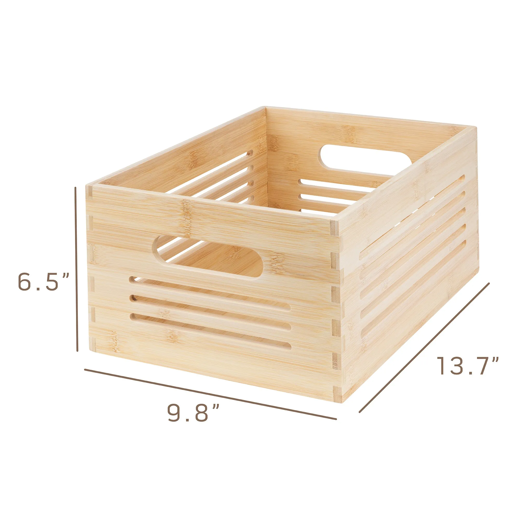 Wooden Storage Bin  - Natural Medium