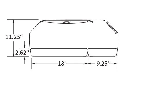 Workrite Split-Pad Corner Tray #488