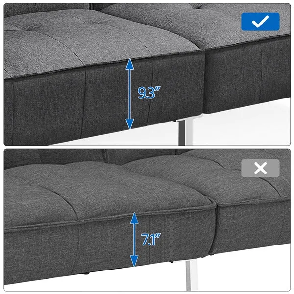 Yaheetech  78.3in Convertible Sofa Bed