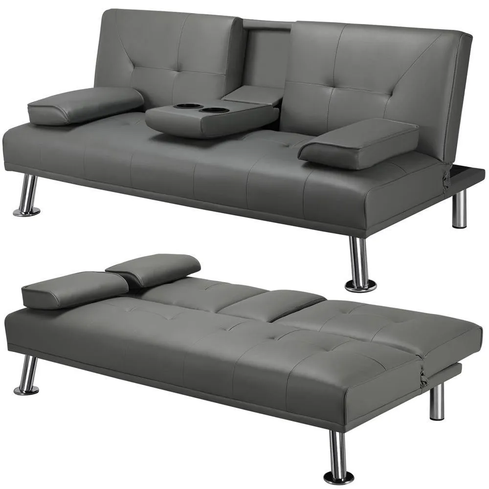 Yaheetech Convertible Sofa Bed Adjustable Couch